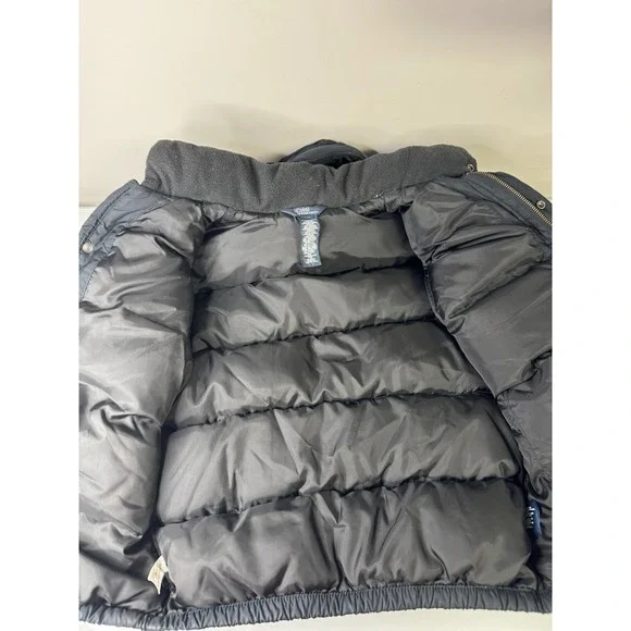 Polo Ralph Lauren Boys Youth Puffer Jacket Coat Black Hooded Size Small 8 Down - Picture 5 of 12